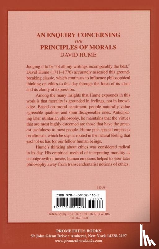 Hume, David - An Enquiry Concerning the Principles of Morals