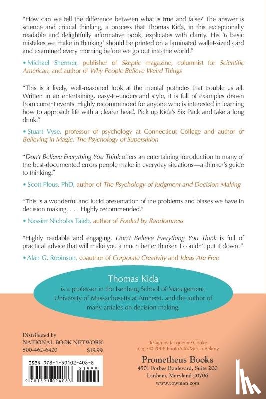 Kida, Thomas E. - Don't Believe Everything You Think