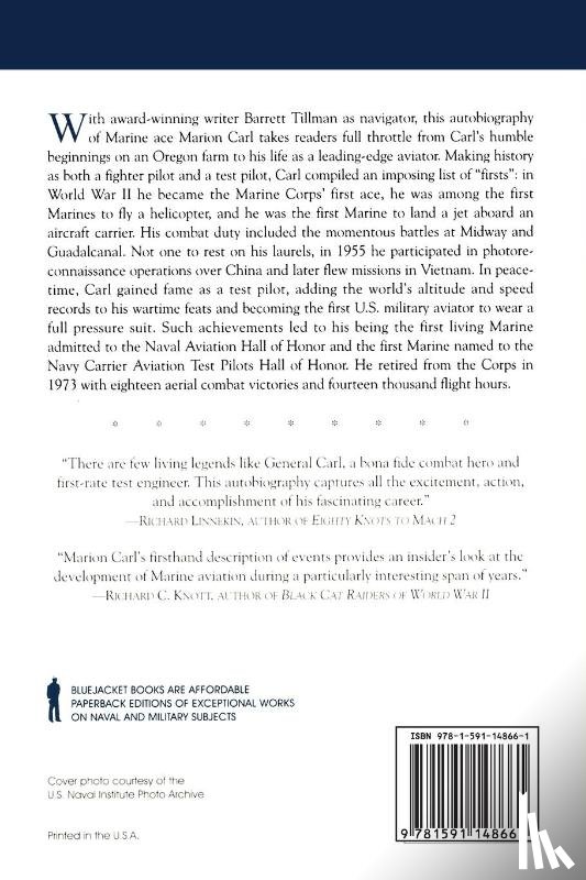 Carl USMC (Ret.), Maj Gen Marion E. - Pushing the Envelope