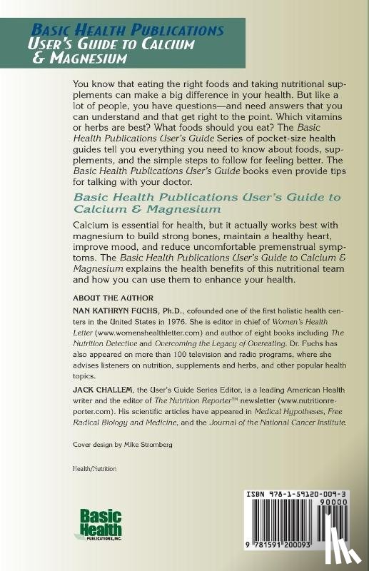 Fuchs, Nan Kathryn (Nan Kathryn Fuchs) - User'S Guide to Calcium and Magnesium