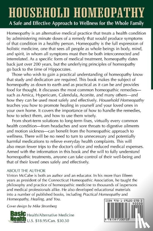 McCabe, Vinton (Vinton McCabe) - Household Homeopathy