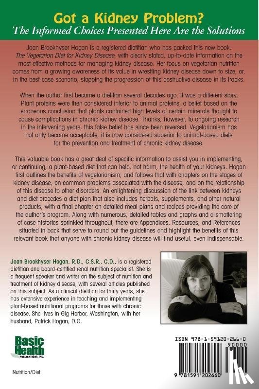 Hogan, Joan Brookhyser - The Vegetarian Diet for Kidney Disease