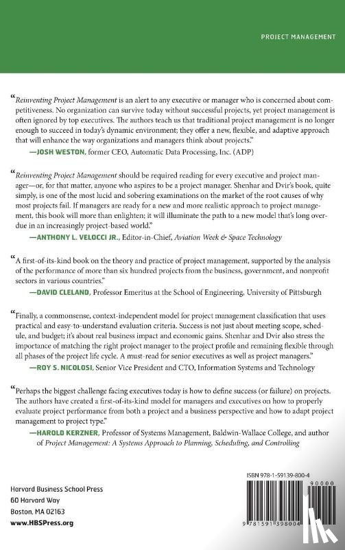 Shenhar, Aaron J., Dvir, Dov - Reinventing Project Management
