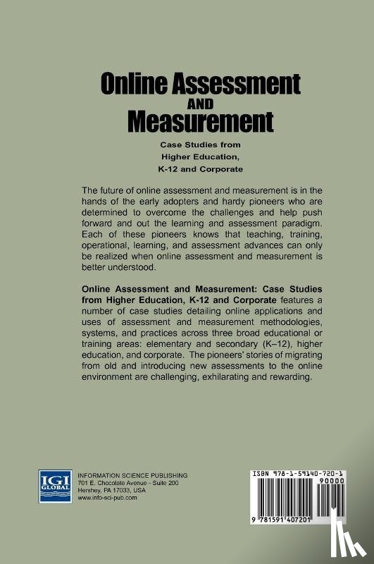  - Online Assessment and Measurement