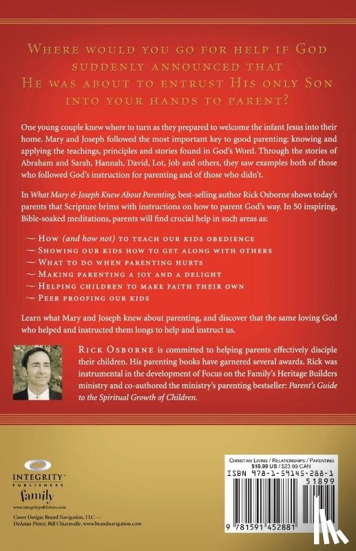 Osbourne, Rick - What Mary and Joseph Knew About Parenting