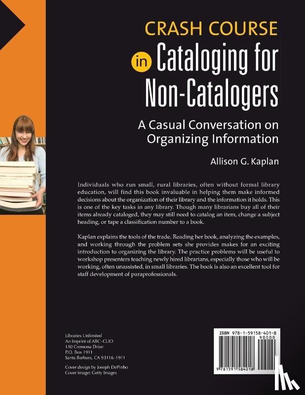 Kaplan, Allison G. - Crash Course in Cataloging for Non-Catalogers