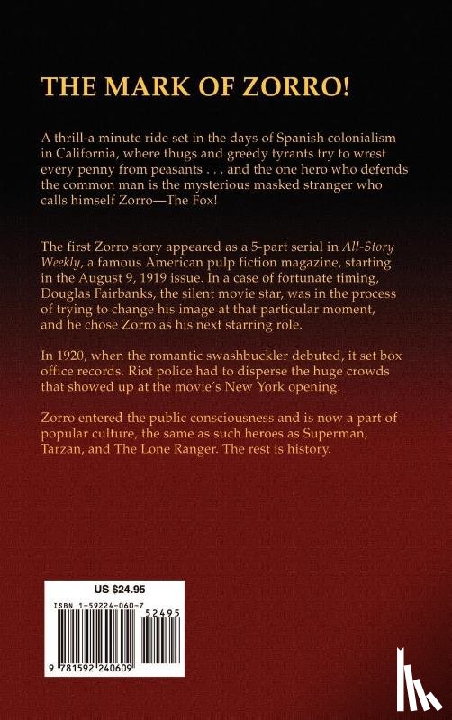 McCulley, Johnston D - The Mark of Zorro
