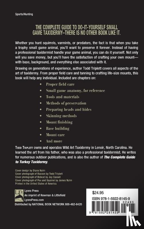 Triplett, Todd - Complete Guide to Small Game Taxidermy