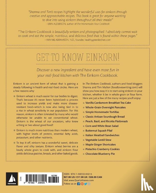 Mallon, Shanna, Mallon, Tim - The Einkorn Cookbook