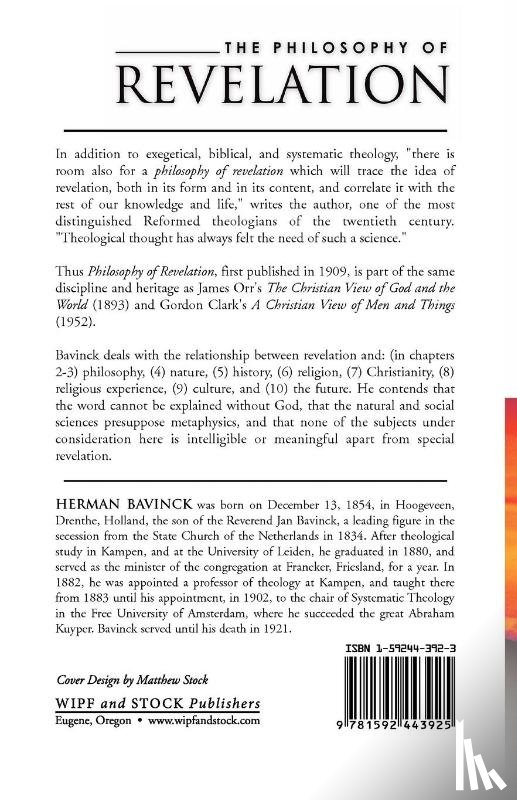 Bavinck, Herman - Philosophy of Revelation