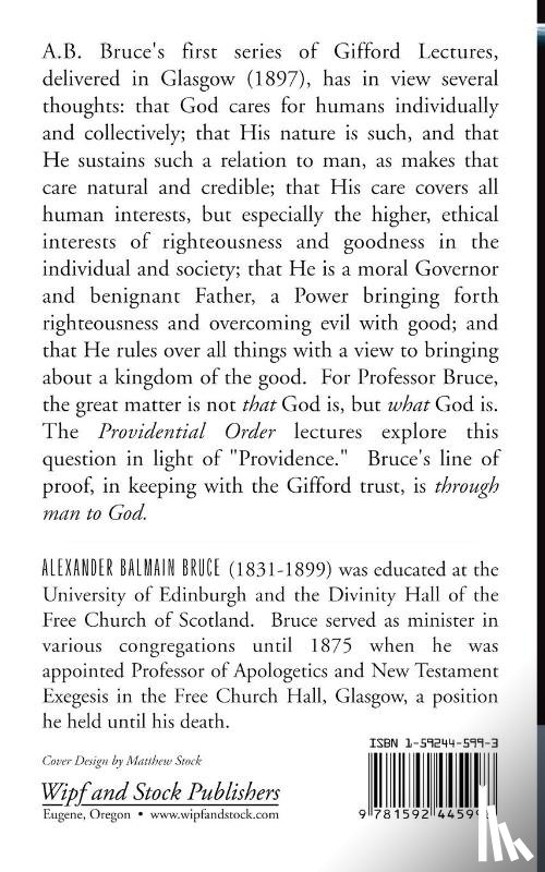 Bruce, Alexander Balmain - The Providential Order of the World
