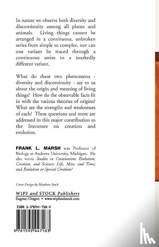 Marsh, Frank L. - Variation and Fixity in Nature