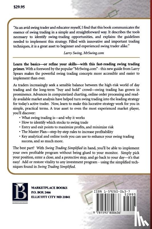 Spears, Larry D - Swing Trading Simplified