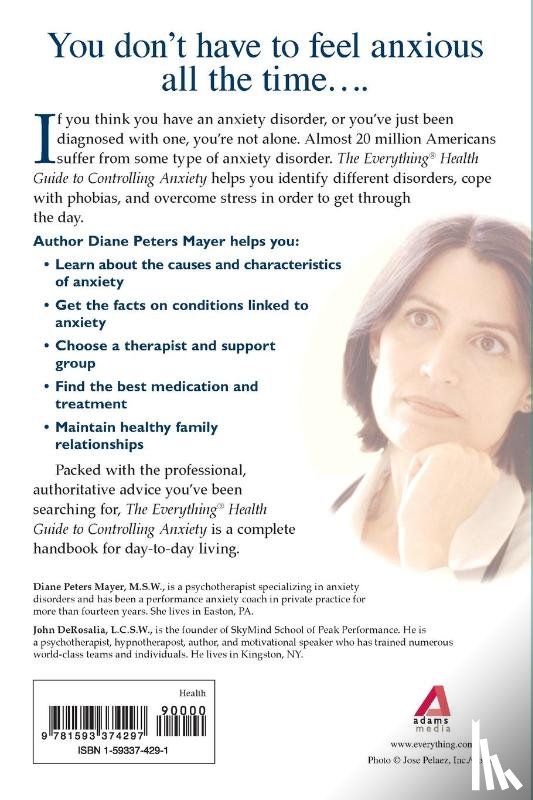 Peters Mayer, Diane - The Everything Health Guide to Controlling Anxiety Book