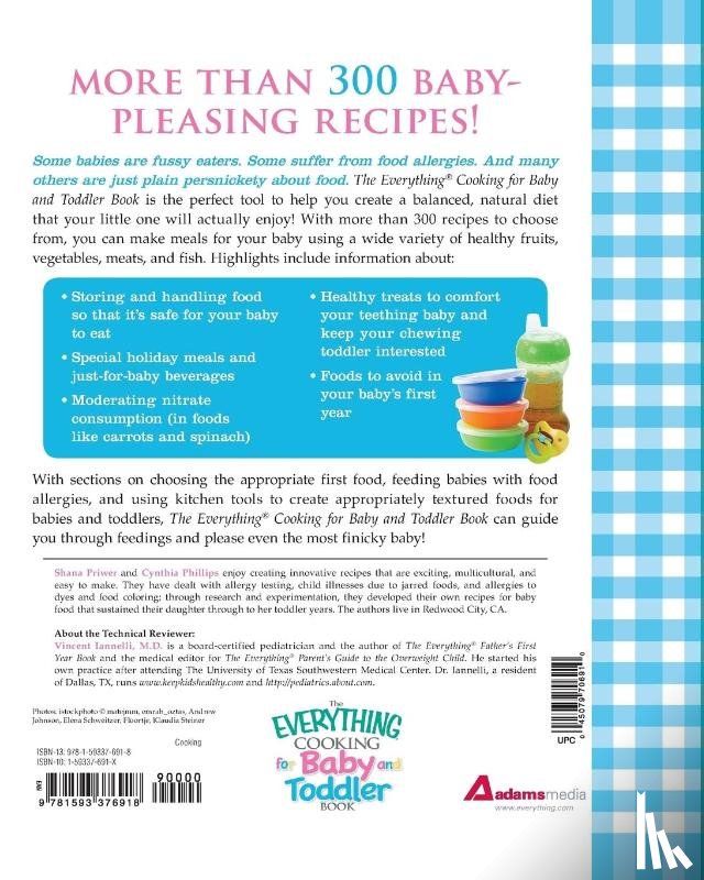 Iannelli, Vincent, Phillips, Cynthia, Priwer, Shana - Everything Cooking for Baby and Toddler Book