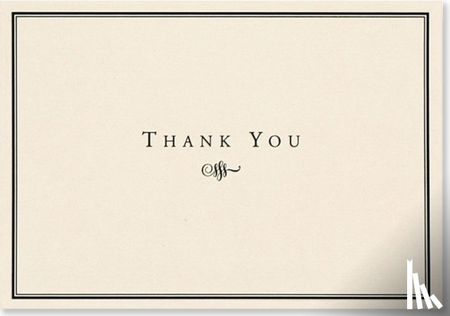 Peter Pauper Press, Inc - Thank You Notes Black/cream
