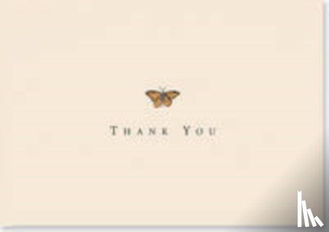  - Thank You Notes Gold Butterfly