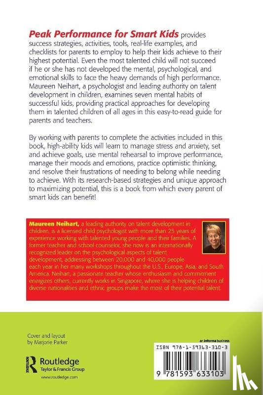Maureen Neihart, Neihart - Peak Performance for Smart Kids
