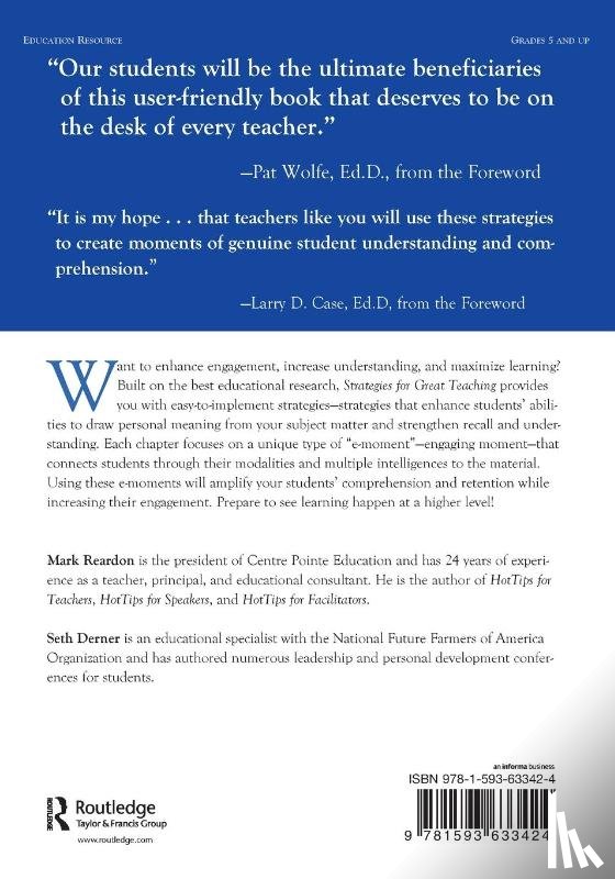 Reardon, Mark, Derner, Seth - Strategies for Great Teaching
