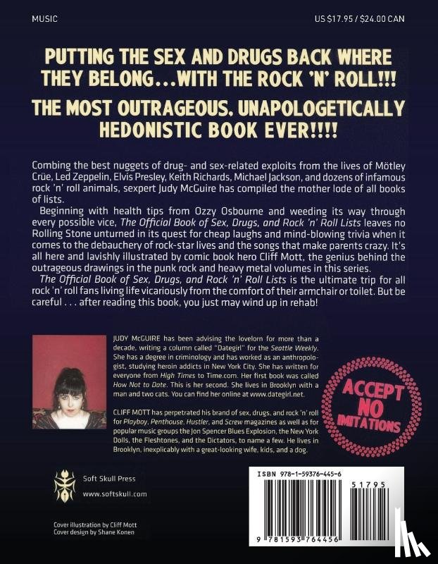 Mcguire, Judy, Mott, Cliff - The Official Book of Sex, Drugs, and Rock 'n' Roll Lists