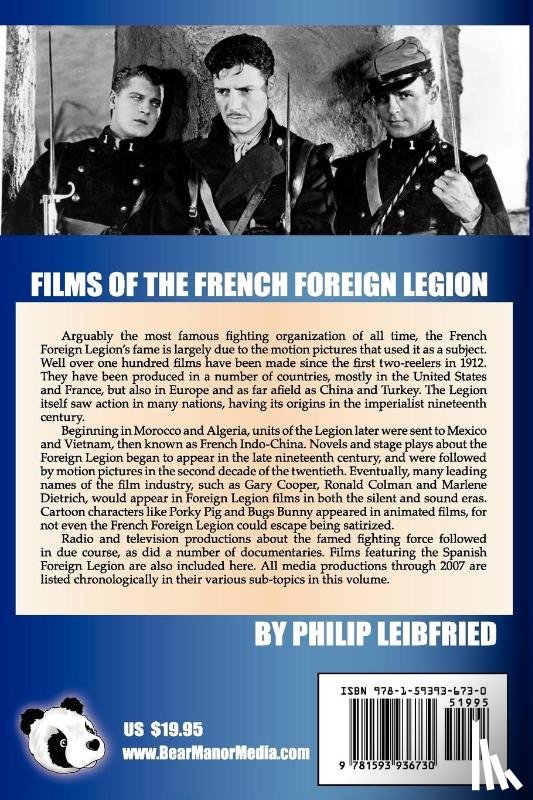 Leibfried, Philip - The Films of the French Foreign Legion
