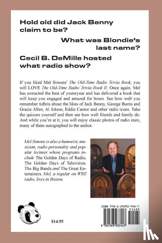Simons, Mel - The Old-Time Radio Trivia Book II