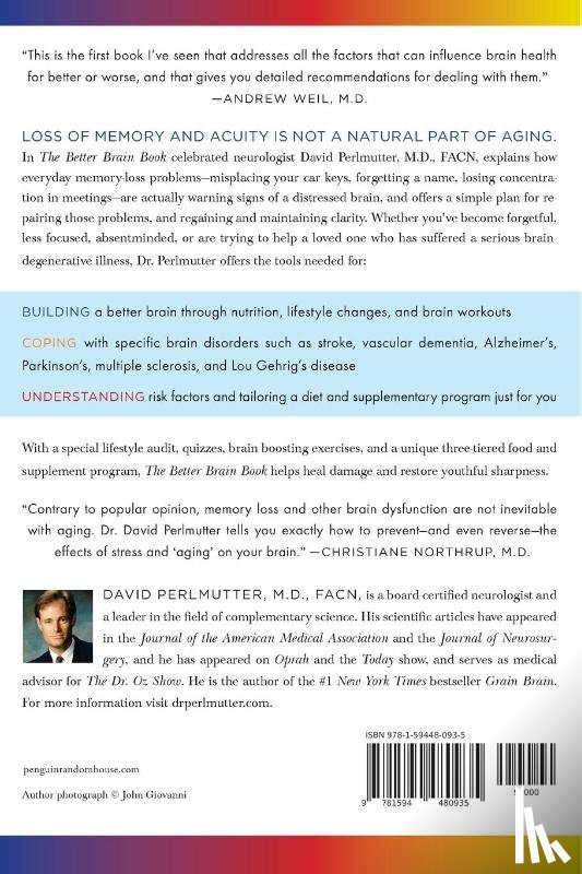 Perlmutter, David (David Perlmutter), Colman, Carol (Carol Colman) - Better Brain Book