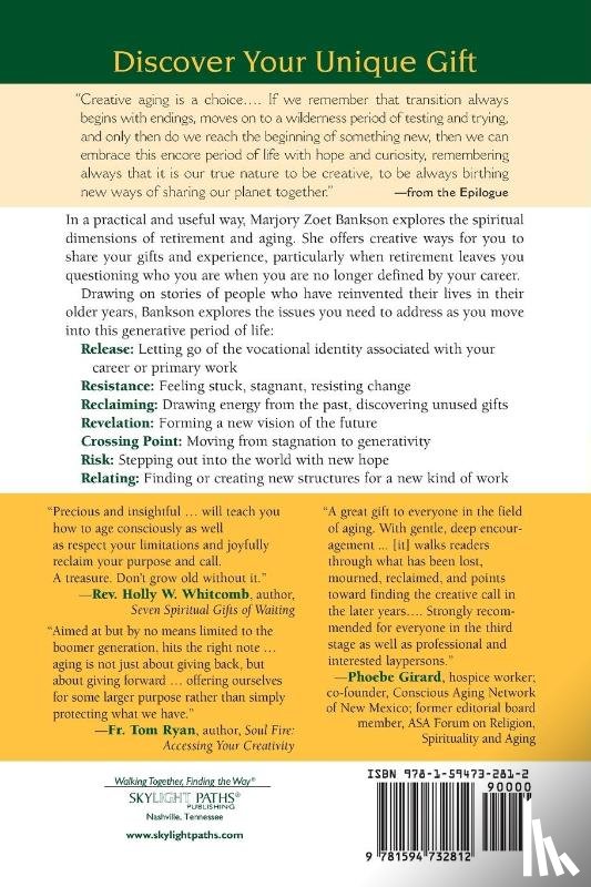 Bankson, Marjory Zoet (Marjory Zoet Bankson) - Creative Aging