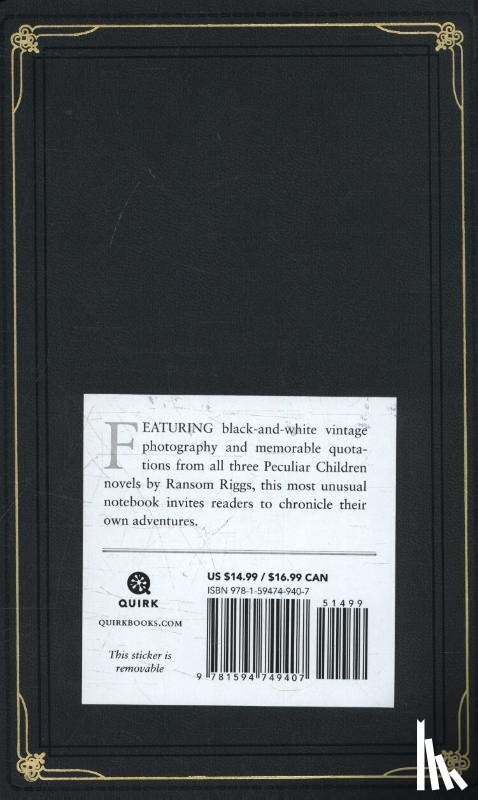 Riggs, Ransom - Miss Peregrine's Journal for Peculiar Children