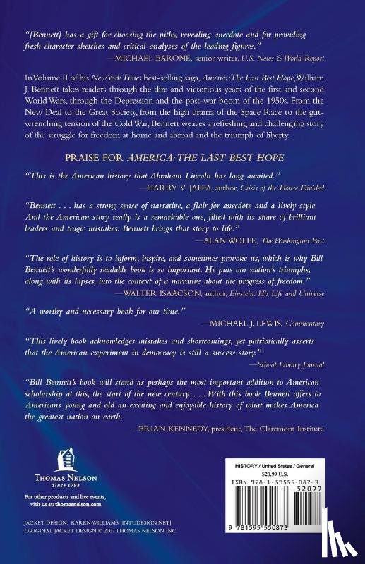 Bennett, William J. - America: The Last Best Hope (Volume II)
