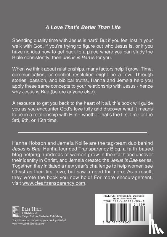 Hobson, Hanha - Hobson, H: Jesus Is Bae