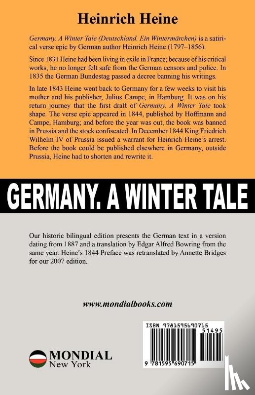 Heine, Heinrich - Germany. A Winter Tale (Bilingual