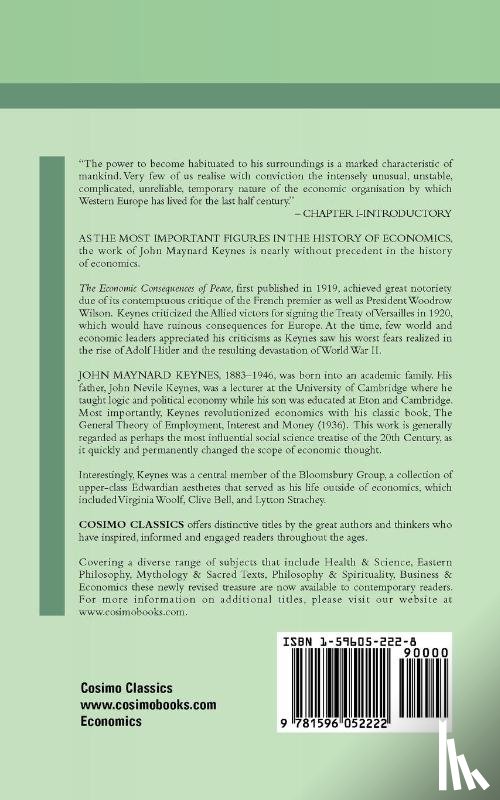 Keynes, John Maynard (King's College Cambridge) - The Economic Consequences of Peace