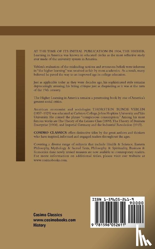 Veblen, Thorstein - The Higher Learning in America