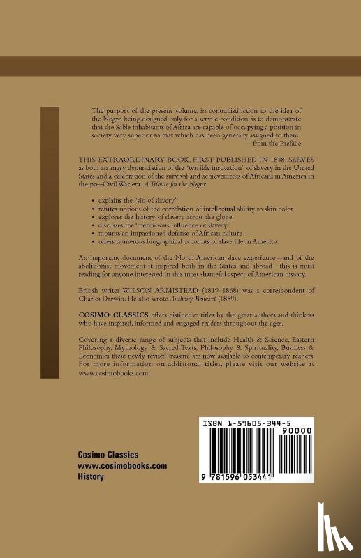 Armistead, Wilson - A Tribute for the Negro