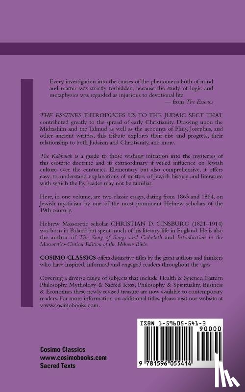 Ginsburg, Christian D - The Essenes