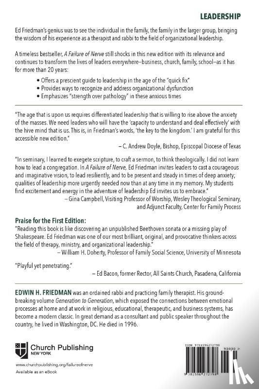 Friedman, Edwin H. - A Failure of Nerve