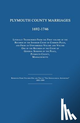 Massachusetts Court of General Sessions - Plymouth County Marriages 1692-1746