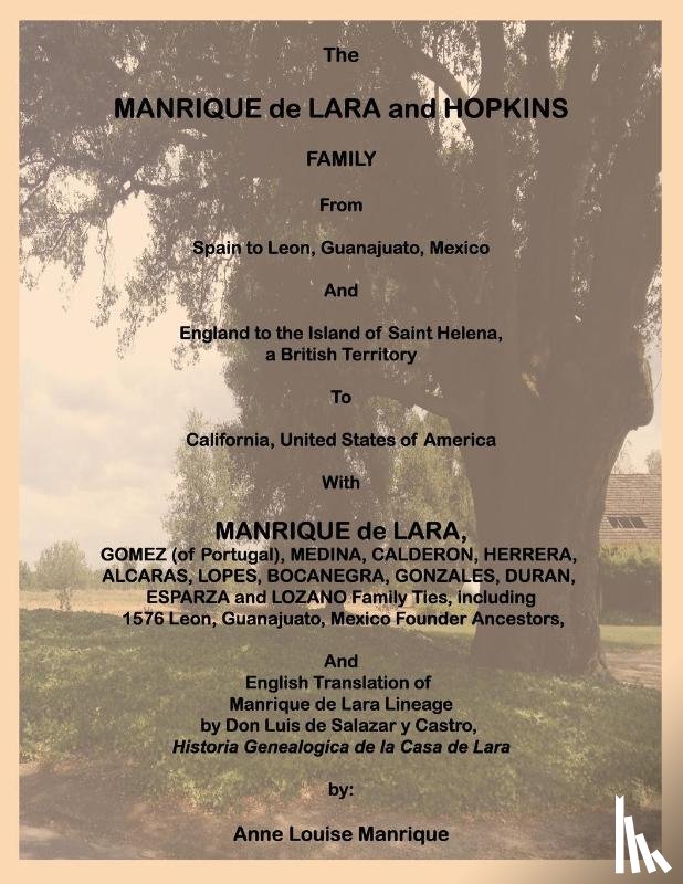 Manrique, Anne L - The Manrique de Lara and Hopkins Family