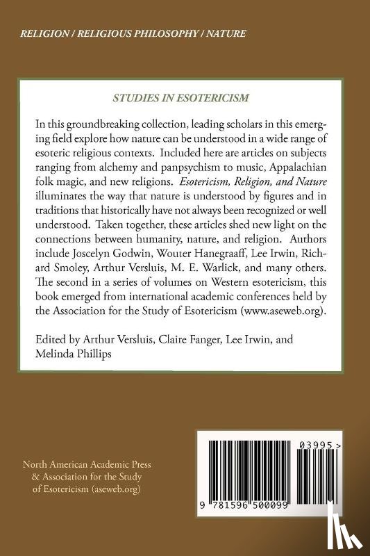  - Esotericism, Religion, and Nature