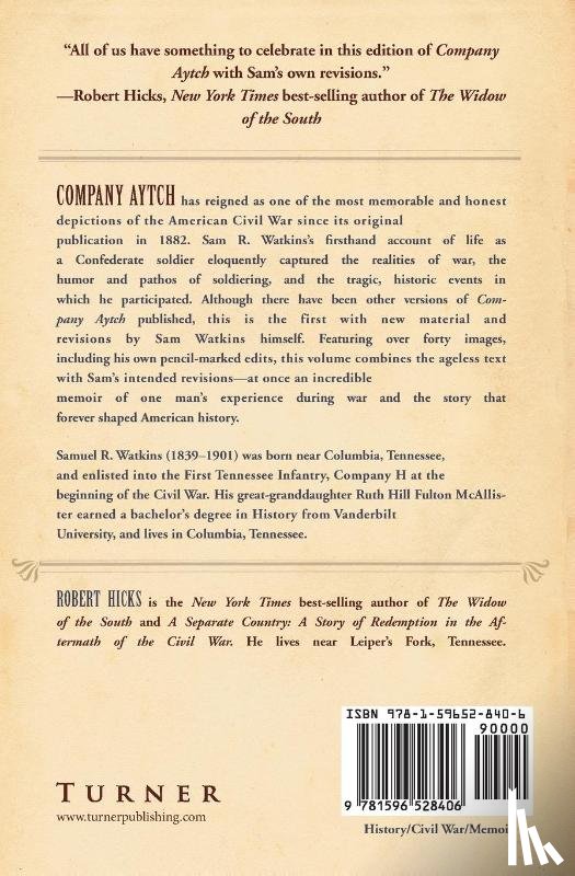 Watkins, Sam R. - Company Aytch or a Side Show of the Big Show
