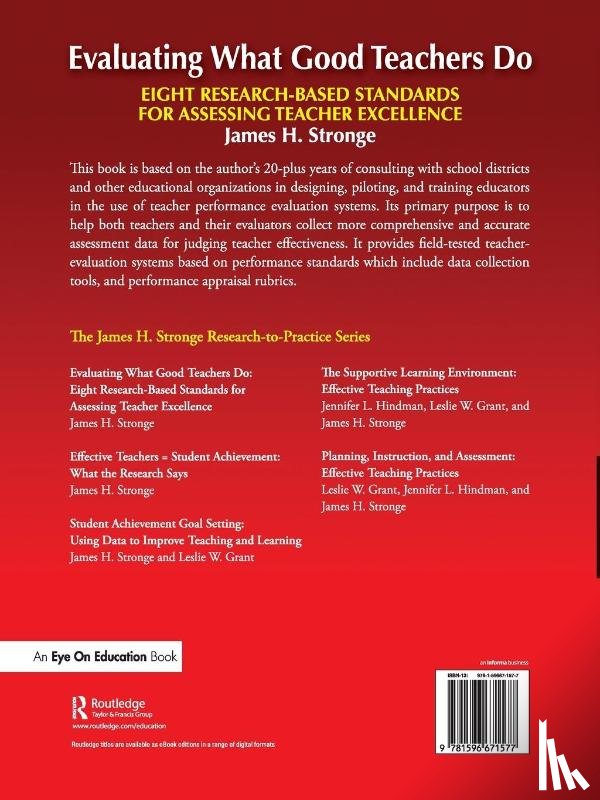 Stronge, James - Evaluating What Good Teachers Do