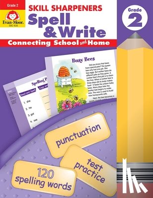 Evan-Moor Educational Publishers - Skill Sharpeners: Spell & Write, Grade 2 Workbook
