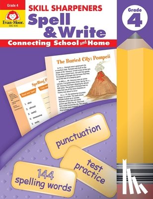 Evan-Moor Educational Publishers - Skill Sharpeners: Spell & Write, Grade 4 Workbook