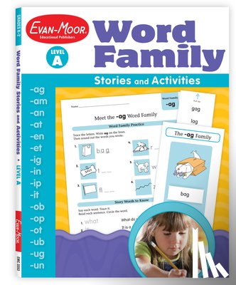 Evan-Moor Educational Publishers - Word Family Stories and Activities, Kindergarten - Grade 2 (Level A), Teacher Resource