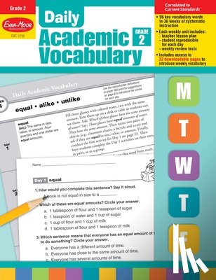 Evan-Moor Educational Publishers - Daily Academic Vocabulary, Grade 2 Teacher Edition