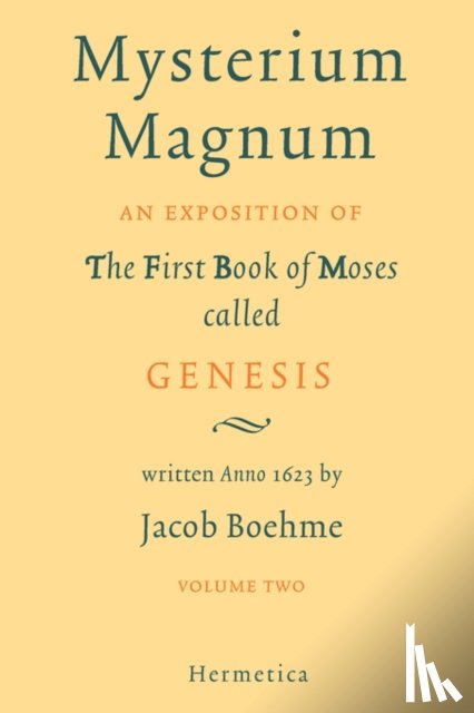 Boehme, Jacob, Bohme, Jakob, Beohme, Jakob - Mysterium Magnum