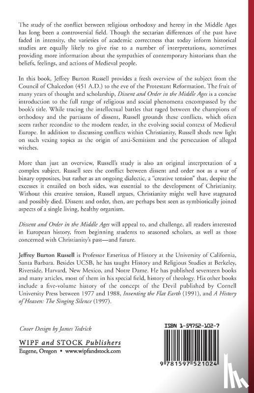 Russell, Jeffrey Burton - Dissent and Order in the Middle Ages