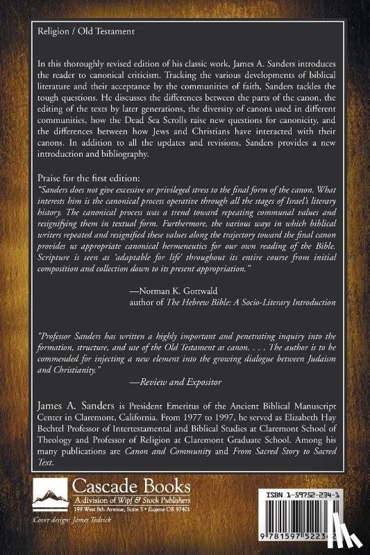 Sanders, James A. (Professor - Torah and Canon