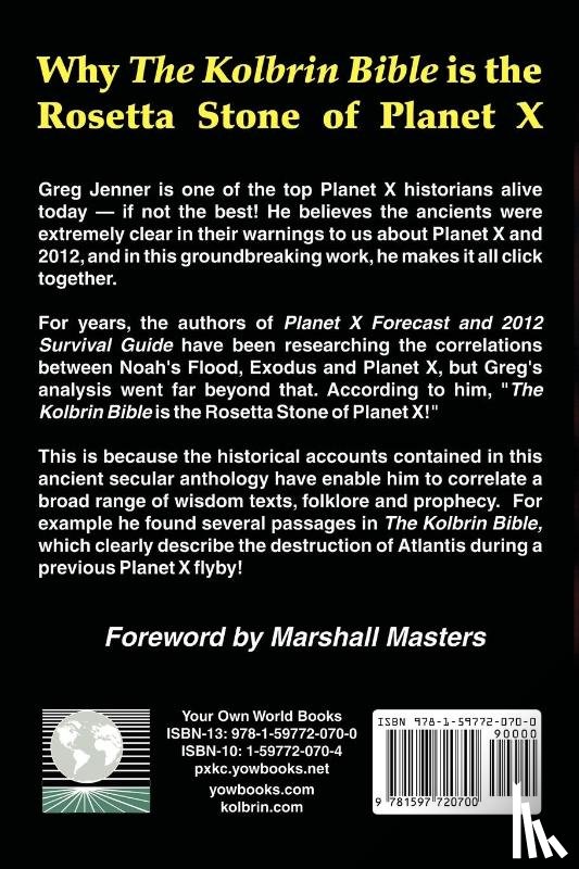 Jenner, Greg - Planet X and the Kolbrin Bible Connection